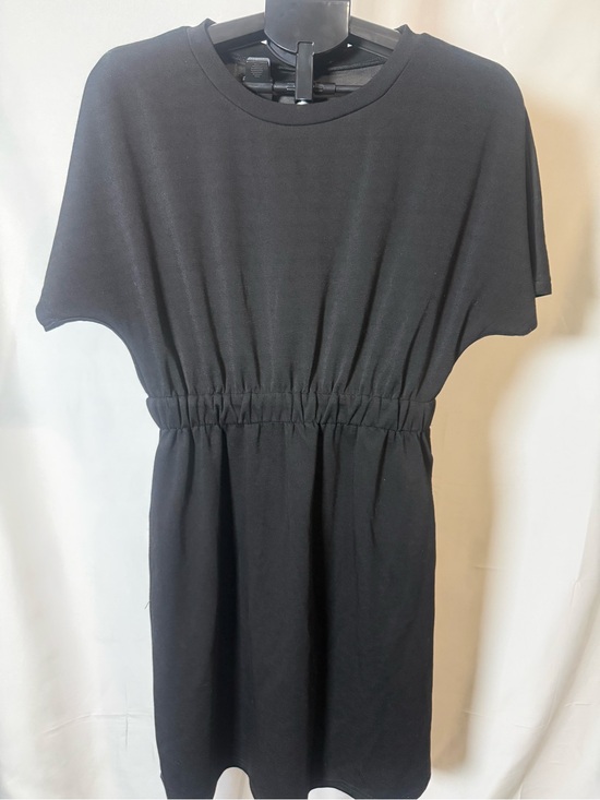 None Dresses & Skirts - Classic Black Elastic-Waist Women’s Dress